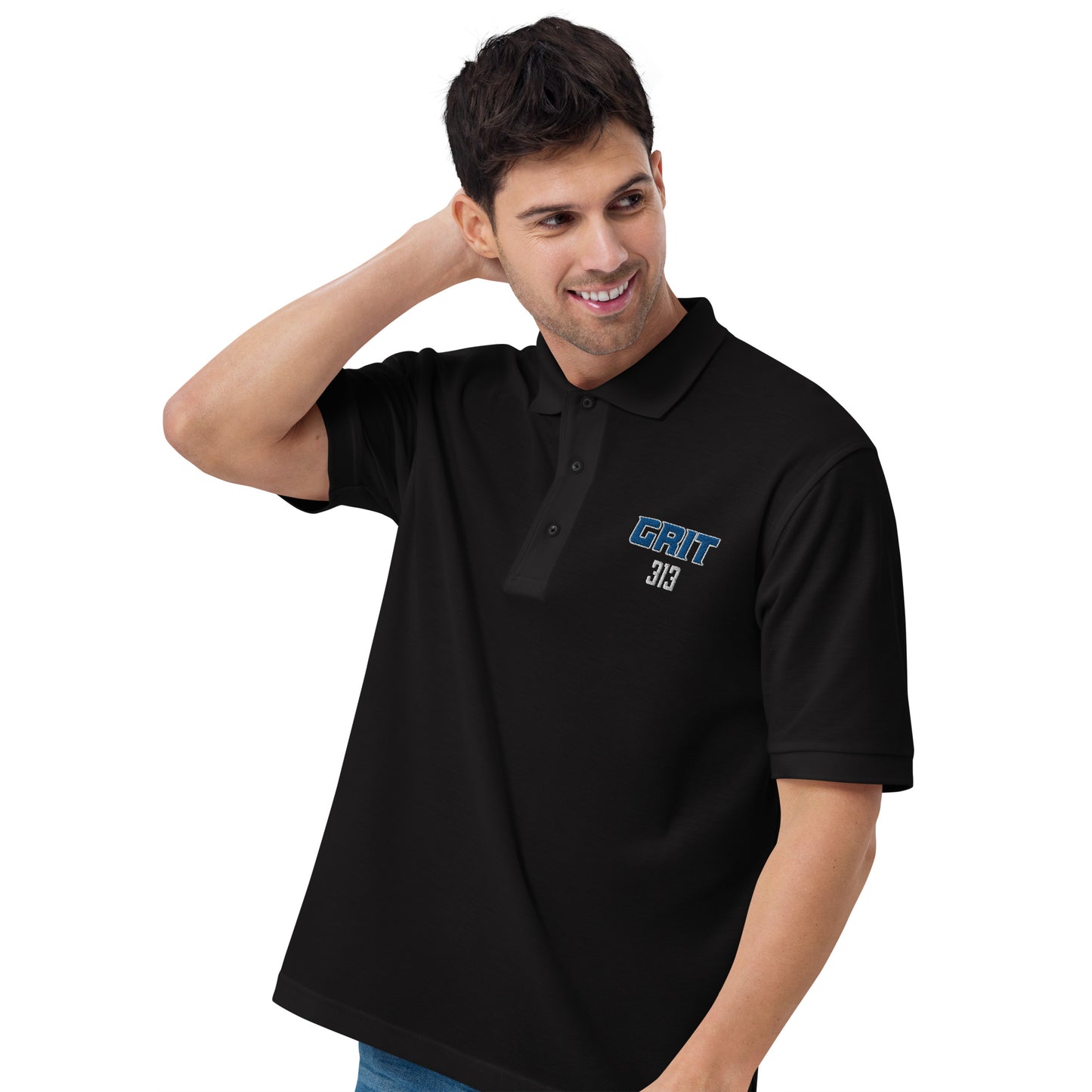 Men's GRIT Embroidered Premium Polo