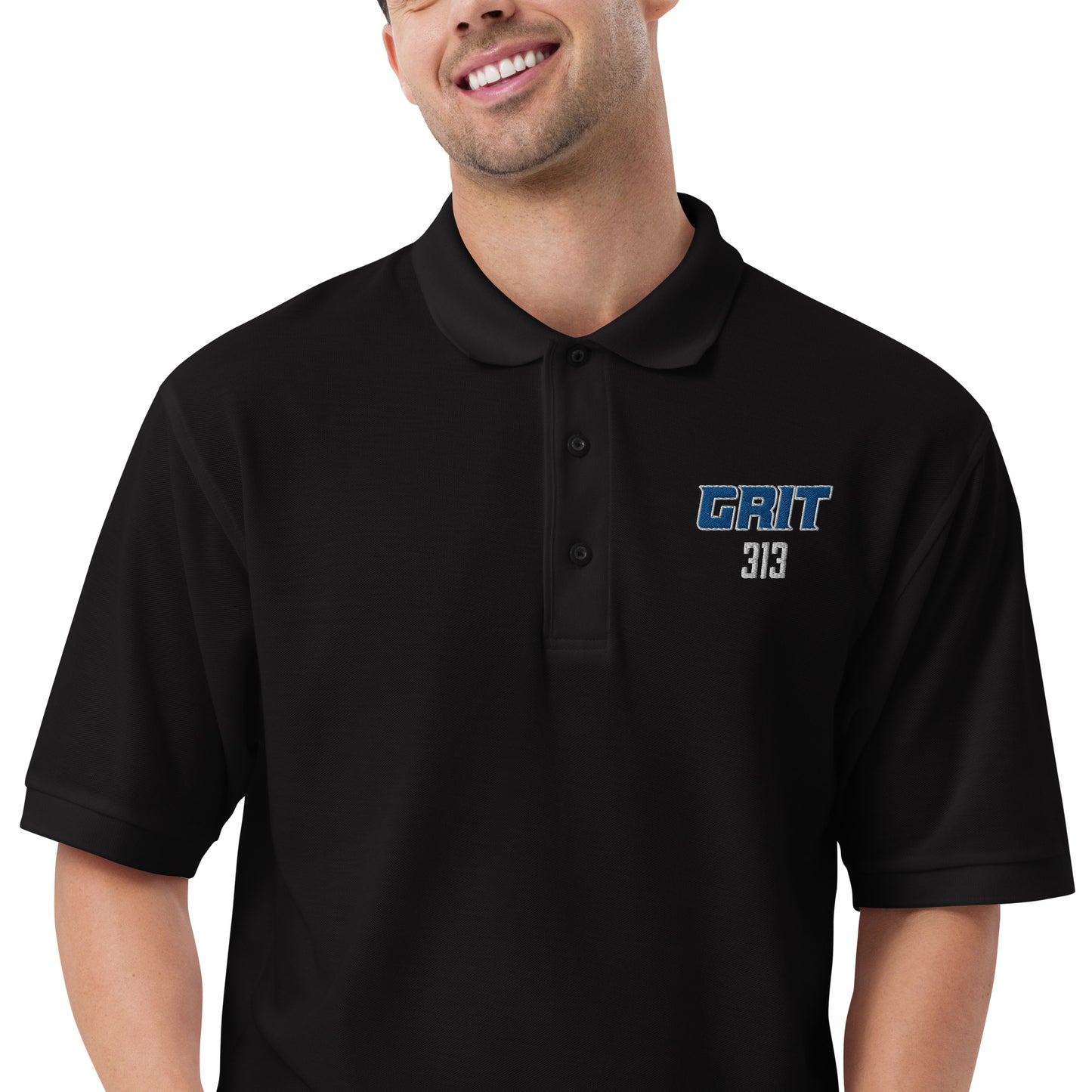 Men's GRIT Embroidered Premium Polo